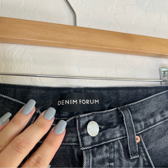 Denim Forum The Yoko Black Cutoff Short - Picture 3 of 7